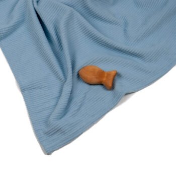 μπλε κουβερτούλα κοτλέ