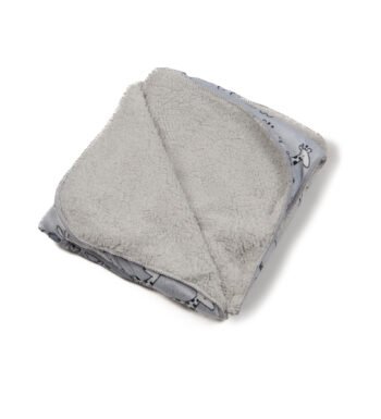 γκρι κουβερτούλα με ζωάκια