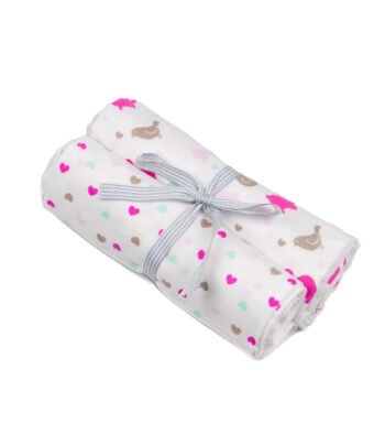 σετ 2 πάνες αγκαλιάς βαμβακερές