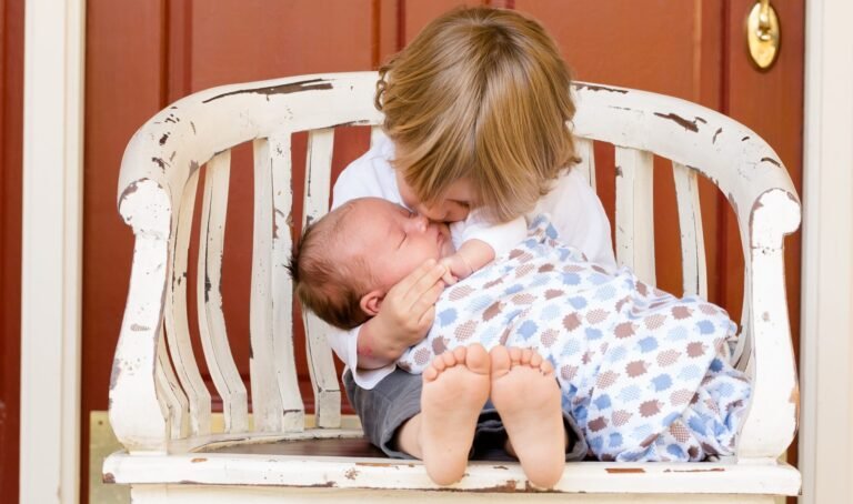 brother sister hug - about us page photo