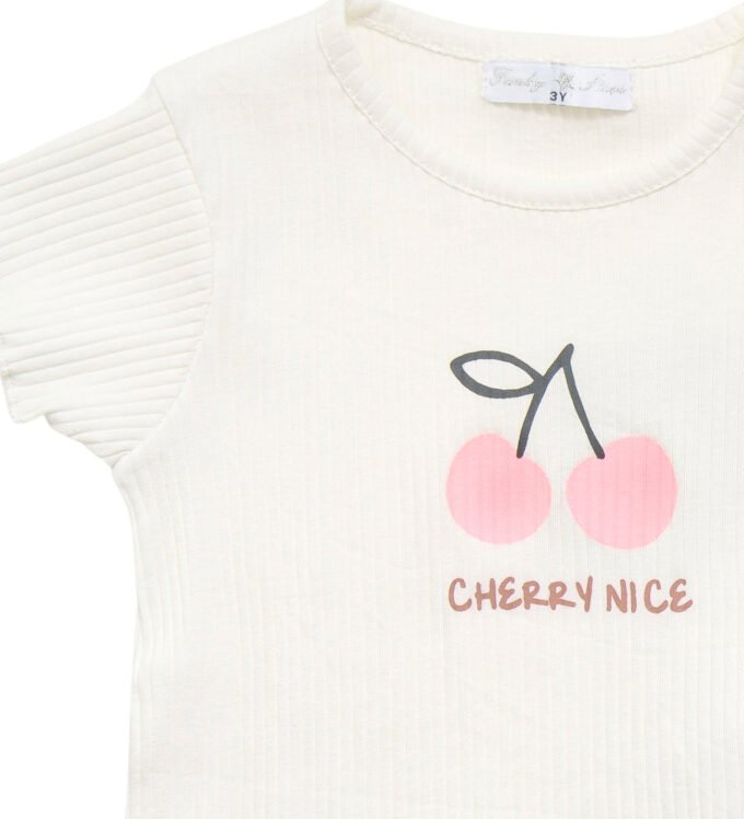 Σετ "Cherry Nice" με T-shirt και shorts