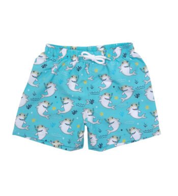 γαλάζιο μαγιό με καρχαρίες