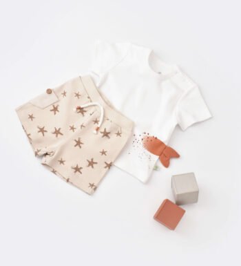 Καλοκαιρινό σετ για αγόρι από 100% αγνό οργανικό βαμβάκι