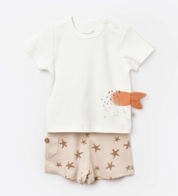 Καλοκαιρινό σετ για αγόρι από 100% αγνό οργανικό βαμβάκι
