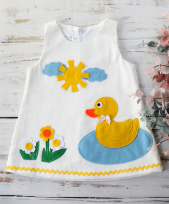 χειροποίητο φόρεμα παπάκι