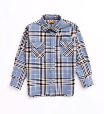 Καρό μπλε πουκάμισο για αγόρι