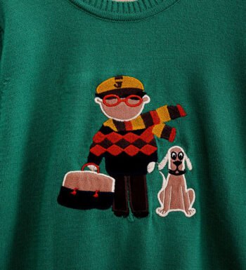 Μπλούζα πλεκτή, μακρυμάνικη, με στρόγγυλη λαιμόκοψη