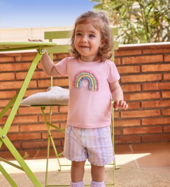 Παιδικό καλοκαιρινό κοντομάνικο μπλουζάκι για κορίτσι