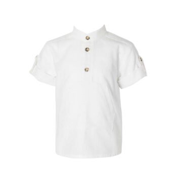 Παιδικό λευκό πουκάμισο