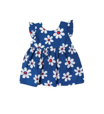 Βρεφικό βαμβακερό φόρεμα για κορίτσι