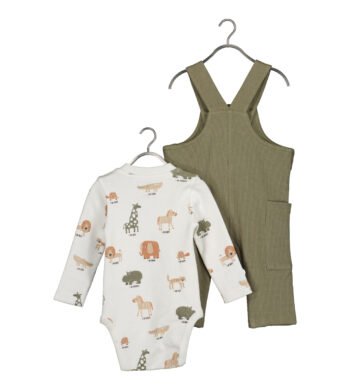 Βρεφικό σετ με εσώρουχο και σαλοπέτα