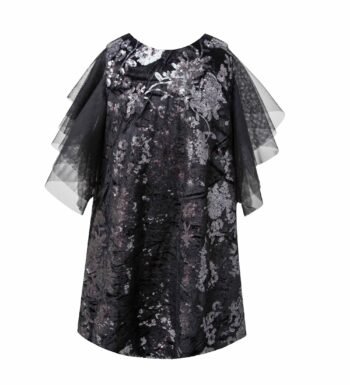 Μαύρο φόρεμα με παγιέτες για κορίτσι