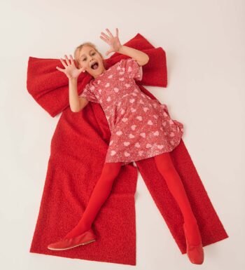 Κόκκινο φόρεμα με παγιέτες για κορίτσι