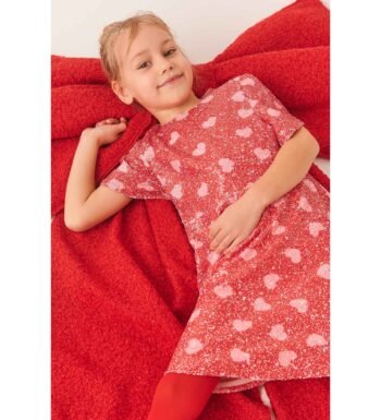 Κόκκινο φόρεμα με παγιέτες για κορίτσι