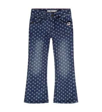 Jean καμπάνα με καρδιές