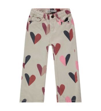 Jean φαρδύ με καρδιές