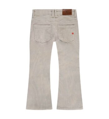 Παιδικό εκρού κοτλέ παντελόνι καμπάνα για κορίτσι