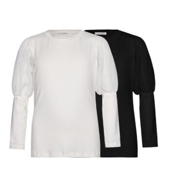 Μπλούζα με τούλι στους ώμους