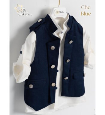 «CHE» Βαπτιστικό κοστούμι με αξεσουάρ για το κεφάλι