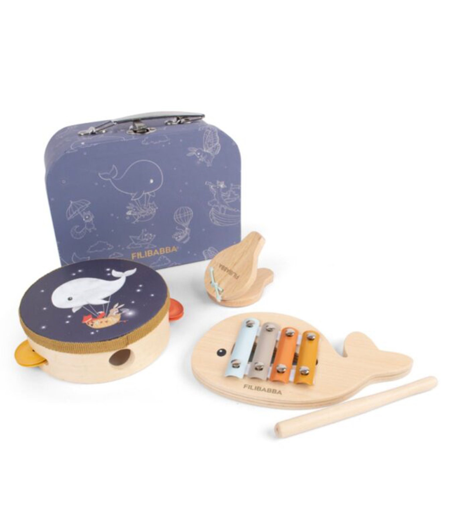 Filibabba Play Set – Τα πρώτα μου ξύλινα παιχνίδια μουσικής